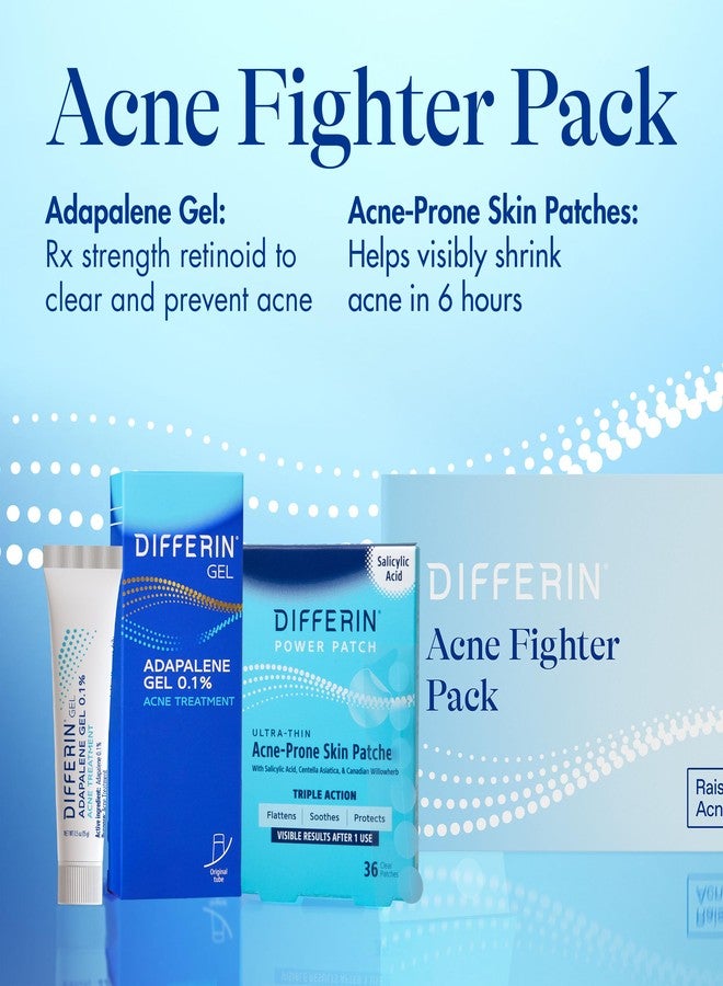 ديفرين مجموعة ديفيرين لمكافحة حب الشباب، جل ديفيرين لعلاج حب الشباب للوجه مع 0.1% أدابالين، أنبوب 15 غرام + لصقات حمض الساليسيليك لحب الشباب، 36 لصقة، مصممة للبشرة المعرضة لحب الشباب وحب الشباب - Image 3